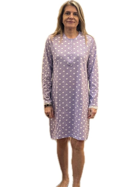 Infiore Camicia da notte donna in puro cotone art. EMT632418